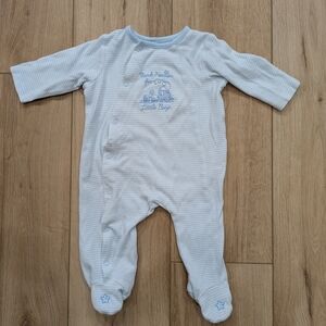 Little Me Embroidered Baby Boy Sleeper